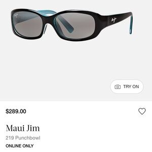 Maui Jim Blue & Black Frame with Gray Lens Sunglasses
